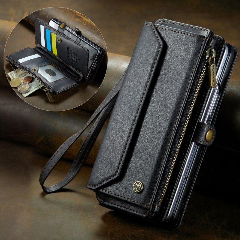 Lederhüllen Für Samsung Galaxy Z Fold 7 Caseme Brieftasche