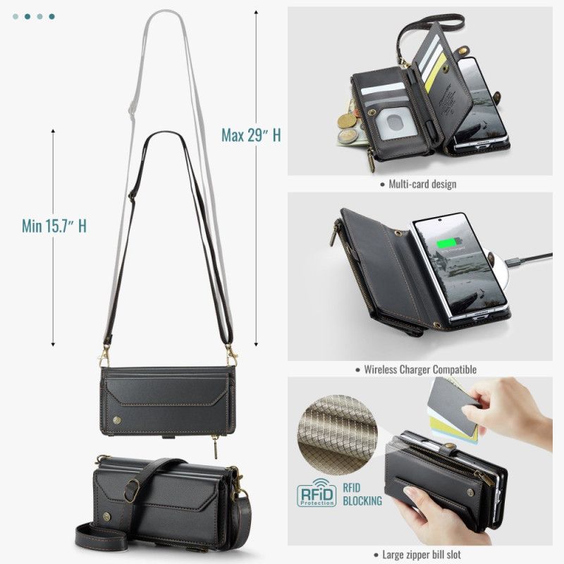 Lederhüllen Für Samsung Galaxy Z Fold 7 Caseme Brieftasche
