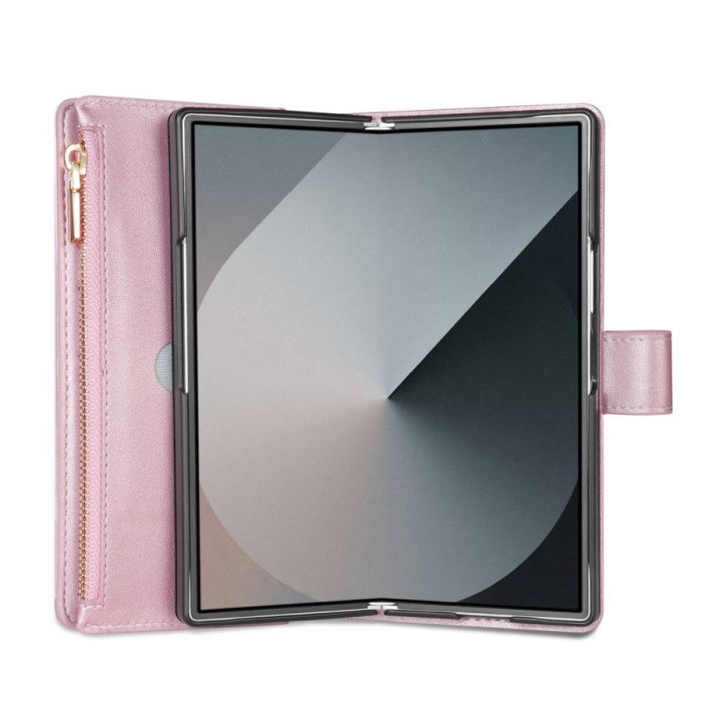 Lederhüllen Samsung Galaxy Z Fold 7 Gepolstert Mit Schultergurt Und Trageband