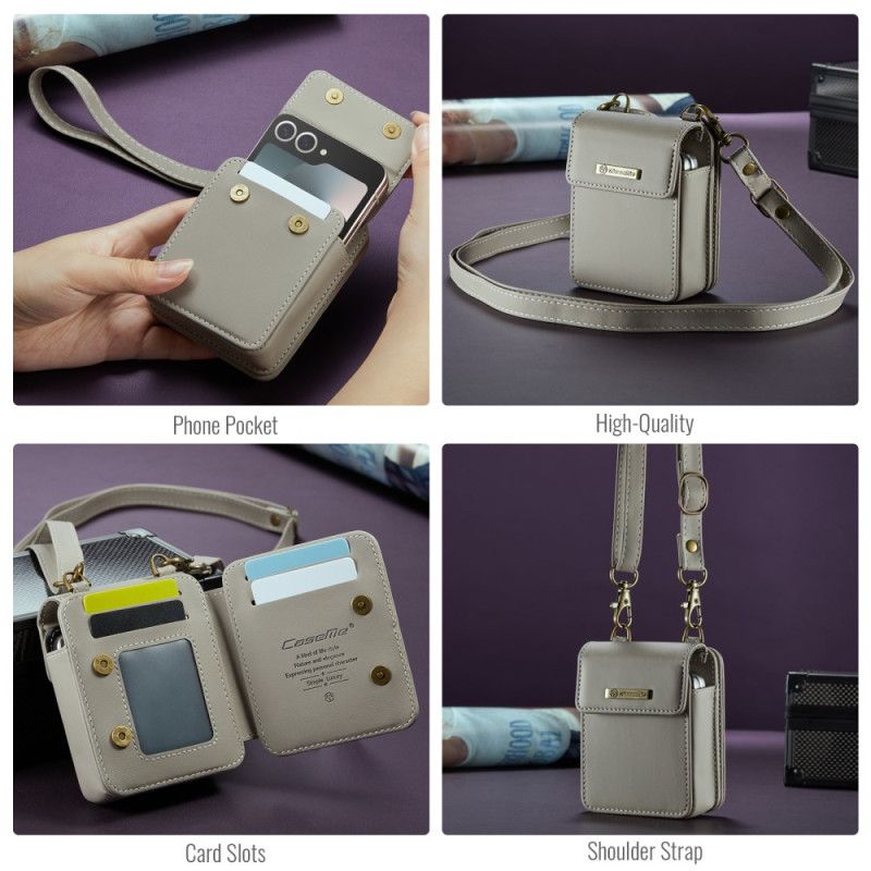 Case Samsung Galaxy Z Flip 7 Fe Rfid-geldbörse Mit Schultergurt