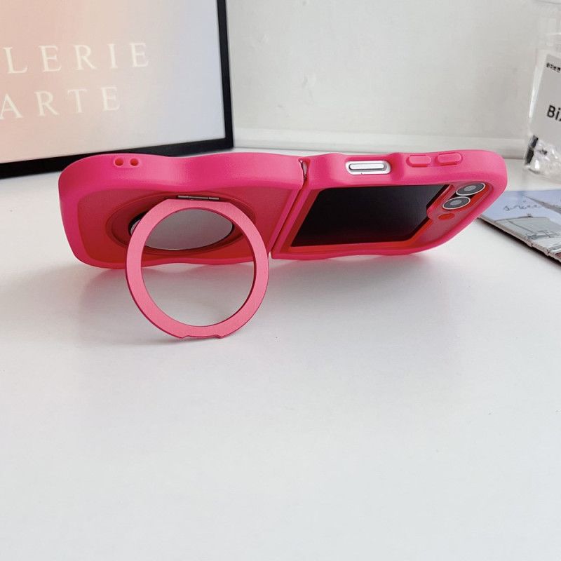 Hülle Für Samsung Galaxy Z Flip 7 Fe Drehbarer Ständer Und Integrierter Spiegel