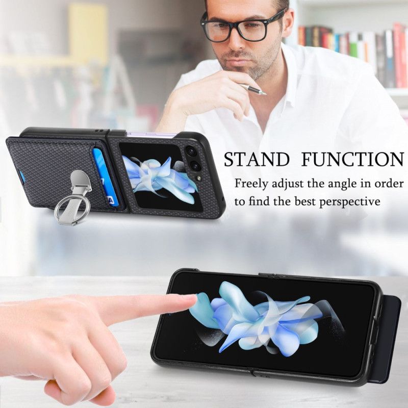 Hülle Für Samsung Galaxy Z Flip 7 Fe Faltbarer Ständer Und Kartenhalter
