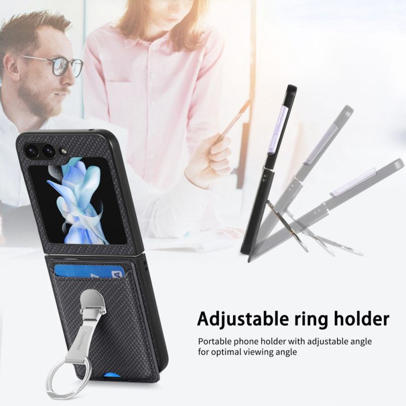 Hülle Für Samsung Galaxy Z Flip 7 Fe Faltbarer Ständer Und Kartenhalter