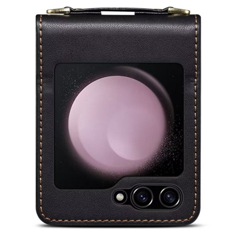 Hülle Für Samsung Galaxy Z Flip 7 Fe Gesteppter Kartenhalter Mit Schultergurt