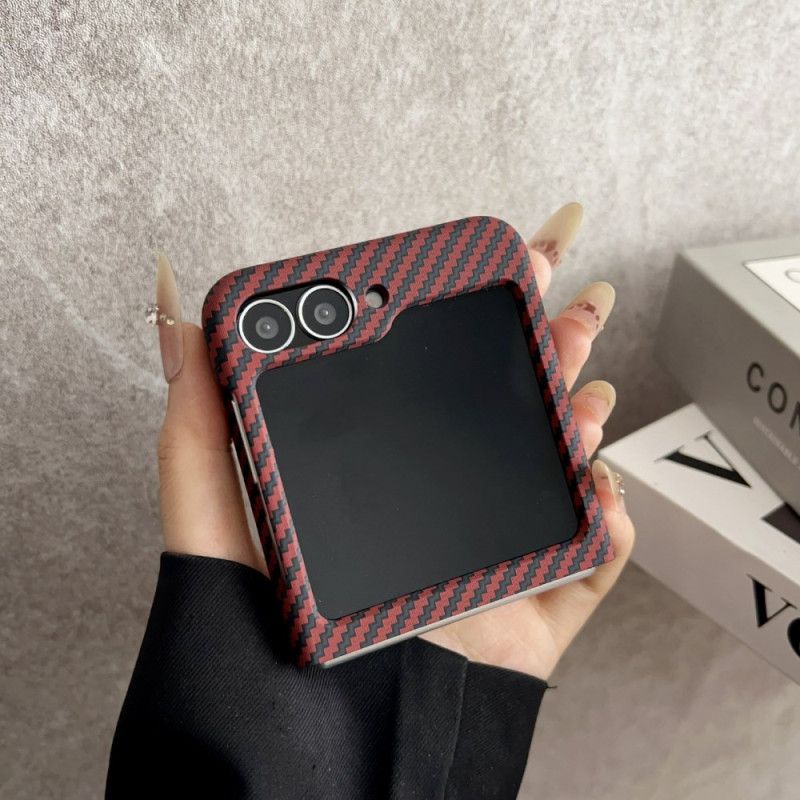 Hülle Für Samsung Galaxy Z Flip 7 Fe Magnetische Carbonfaser-textur