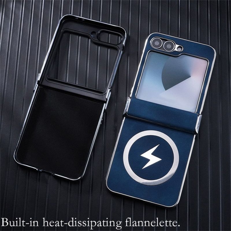 Hülle Für Samsung Galaxy Z Flip 7 Fe Magsafe-kompatibel Lederoptik