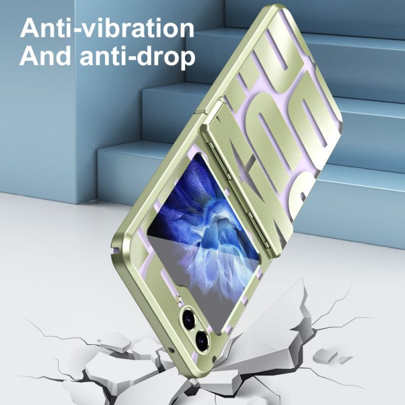 Hülle Samsung Galaxy Z Flip 7 Fe Buchstaben Mit Schutzglasfolie