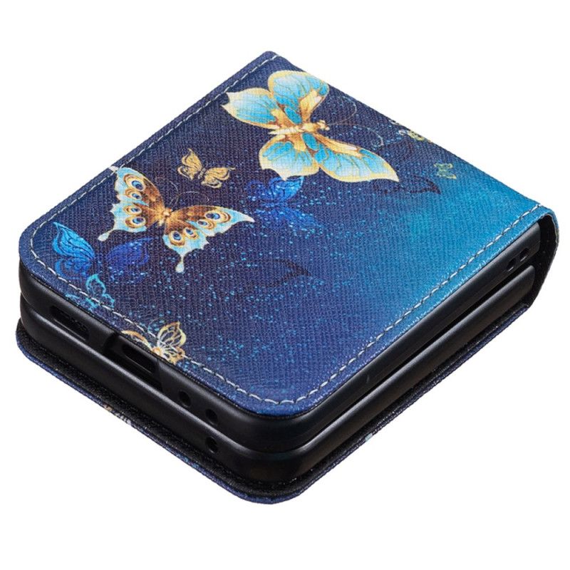 Hülle Samsung Galaxy Z Flip 7 Fe Handyhülle Goldene Schmetterlinge