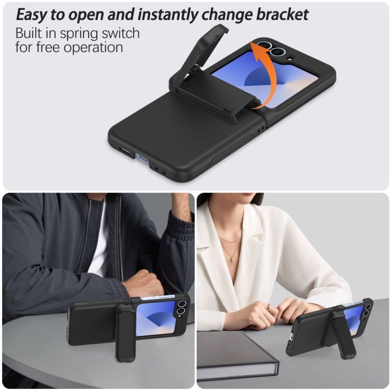 Hülle Samsung Galaxy Z Flip 7 Fe Handyhülle Integrierter Ständer Und Kartenhalter