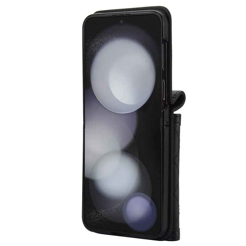 Hülle Samsung Galaxy Z Flip 7 Fe Handyhülle Kartenhalter Mit Schultergurt Und Lanyard