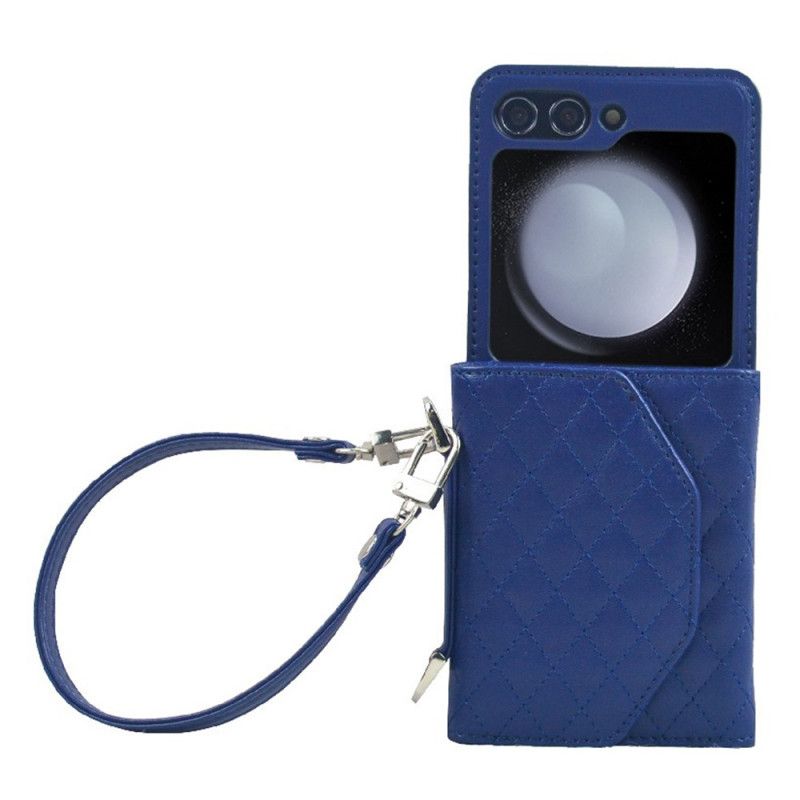 Hülle Samsung Galaxy Z Flip 7 Fe Handyhülle Kartenhalter Und Trageriemen