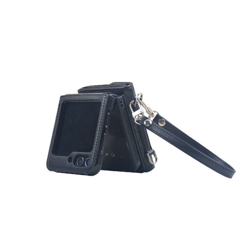 Hülle Samsung Galaxy Z Flip 7 Fe Handyhülle Kartenhalter Und Trageriemen