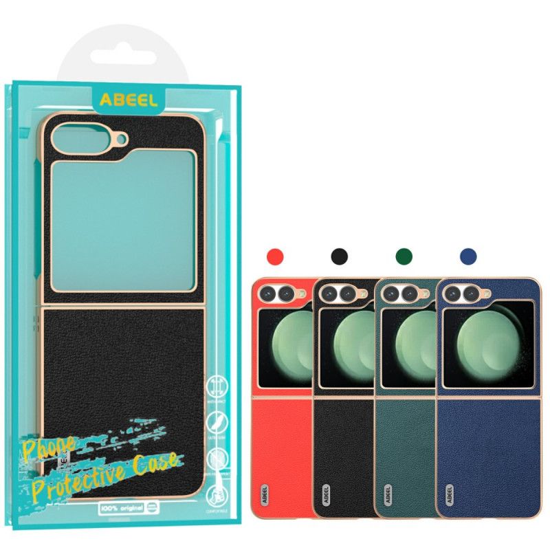 Hülle Samsung Galaxy Z Flip 7 Fe Handyhülle Klassisches Abeel-leder