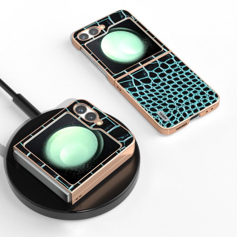 Hülle Samsung Galaxy Z Flip 7 Fe Handyhülle Krokodilstruktur