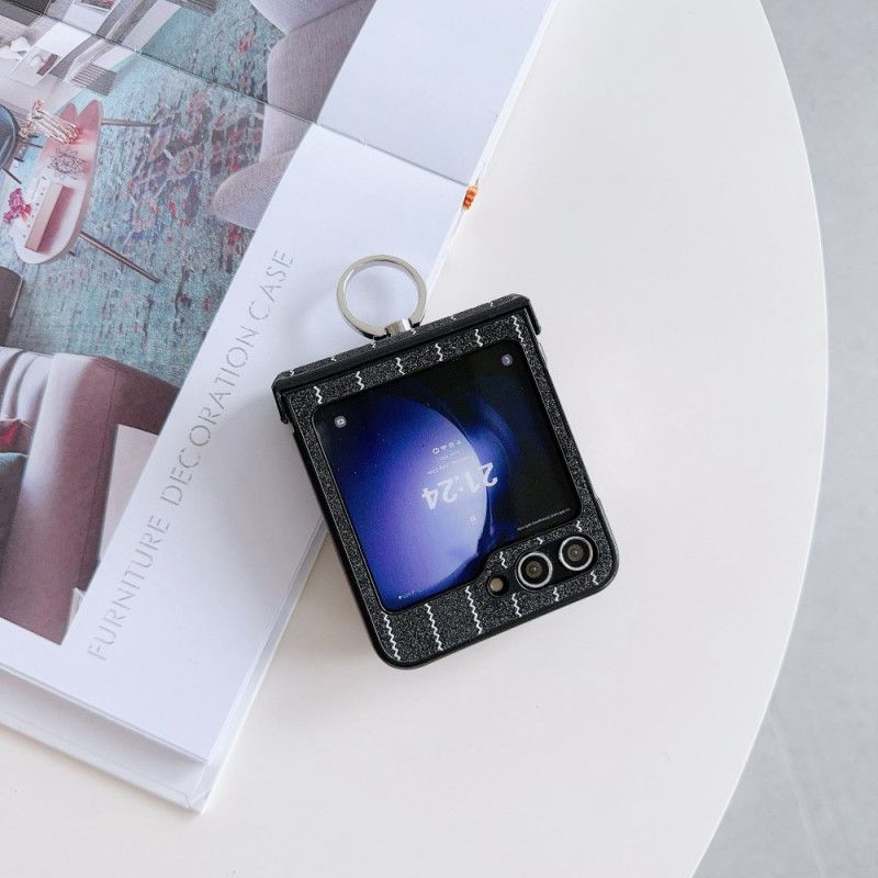 Hülle Samsung Galaxy Z Flip 7 Fe Handyhülle Ring Mit Streifenmuster