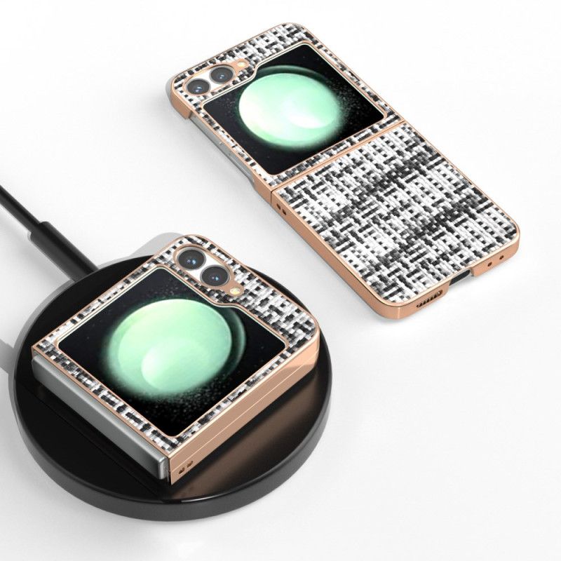 Hülle Samsung Galaxy Z Flip 7 Fe Handyhülle Strukturiertes Kunstleder