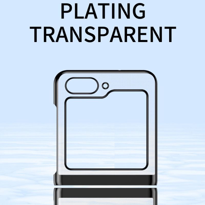 Hülle Samsung Galaxy Z Flip 7 Fe Handyhülle Transparentes Design Und Metallic-effekt