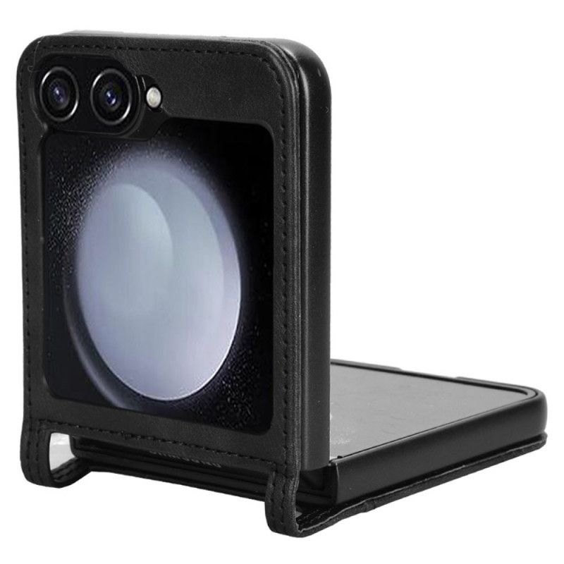 Hülle Samsung Galaxy Z Flip 7 Fe Kartenetui Im Retro-lederdesign