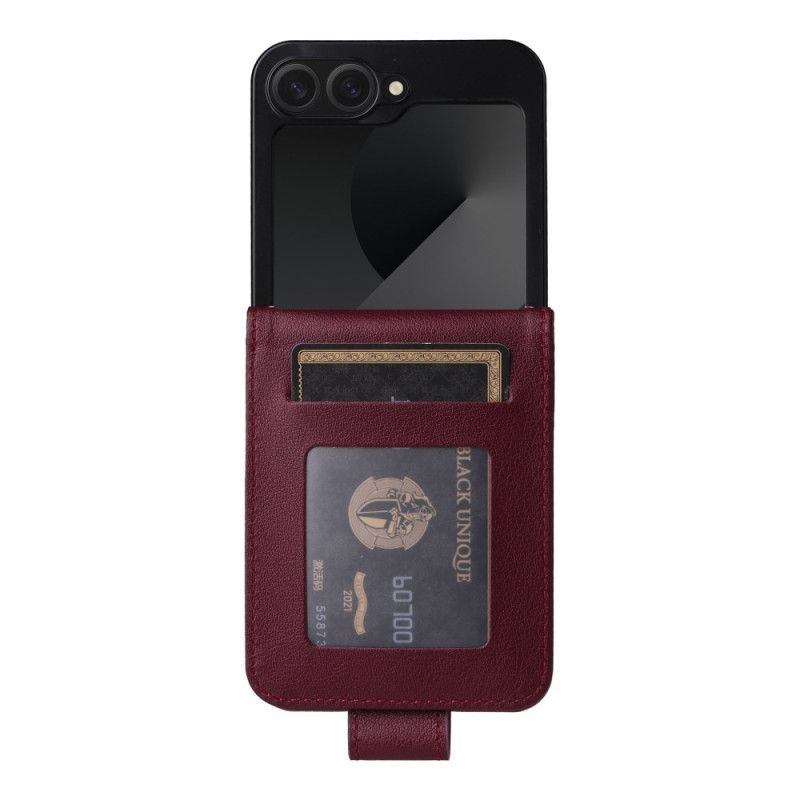 Hülle Samsung Galaxy Z Flip 7 Fe Kartenhalter In Lederoptik