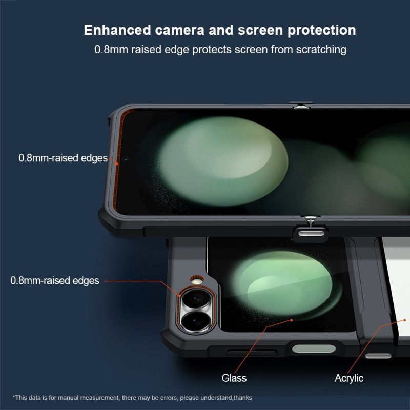 Hülle Samsung Galaxy Z Flip 7 Fe Kleine Displayschutzfolie Auf Der Rückseite Xundd