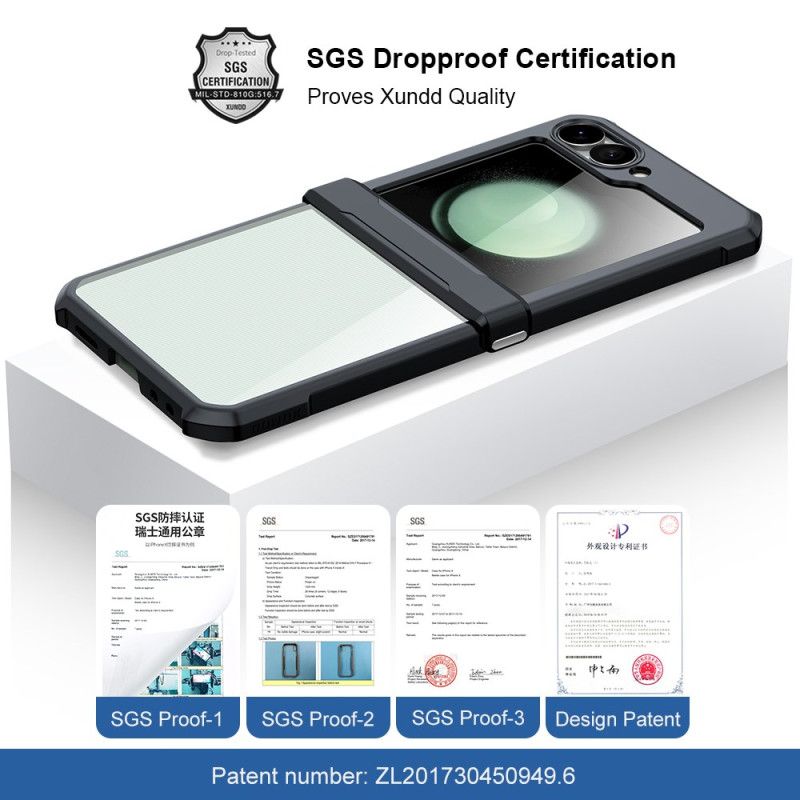 Hülle Samsung Galaxy Z Flip 7 Fe Kleine Displayschutzfolie Auf Der Rückseite Xundd