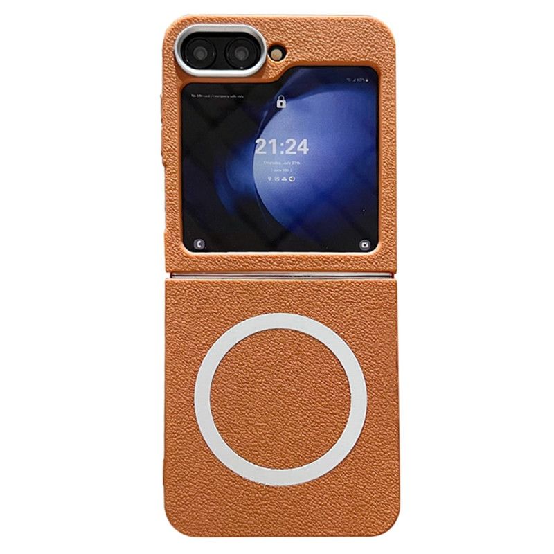 Hülle Samsung Galaxy Z Flip 7 Fe Lederstruktur