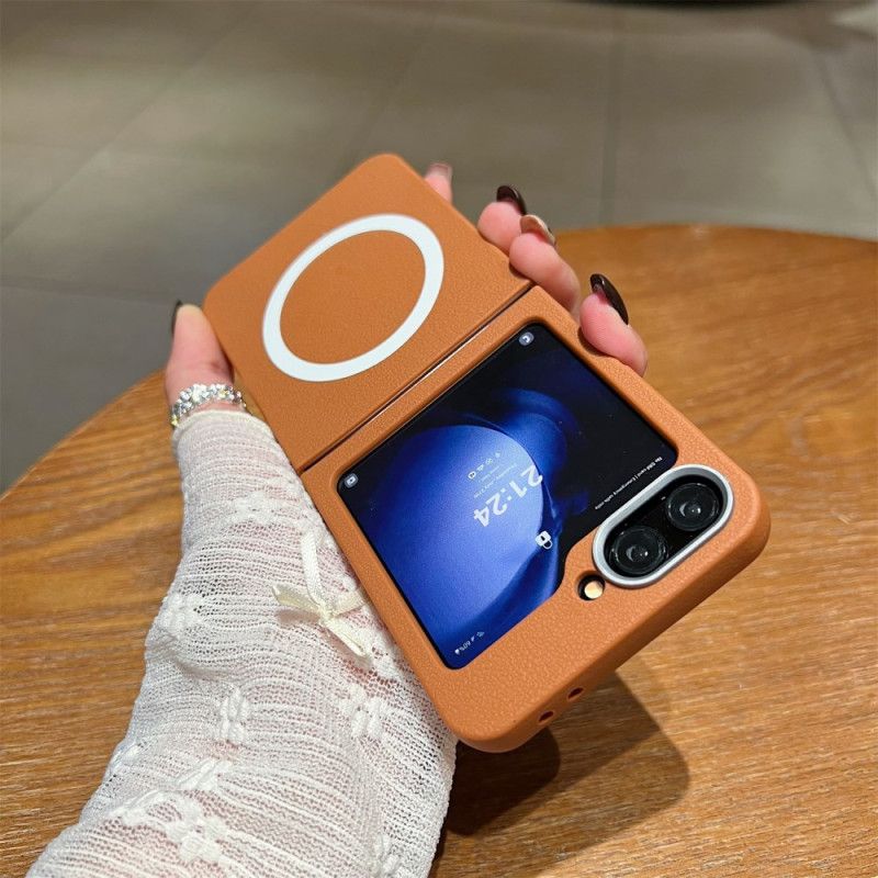 Hülle Samsung Galaxy Z Flip 7 Fe Lederstruktur