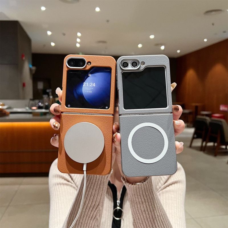 Hülle Samsung Galaxy Z Flip 7 Fe Lederstruktur