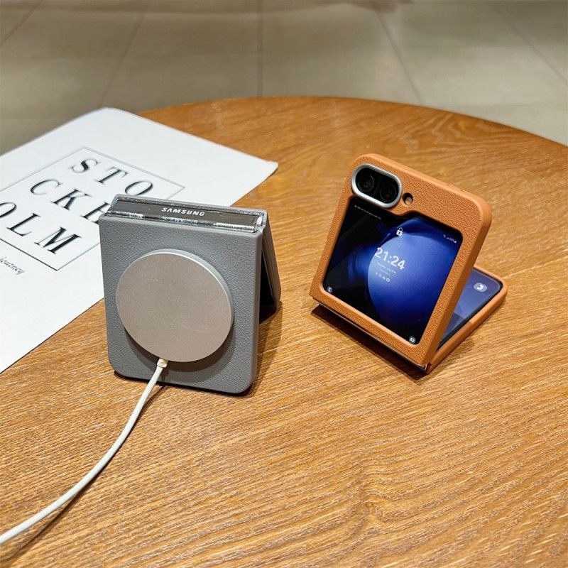 Hülle Samsung Galaxy Z Flip 7 Fe Lederstruktur