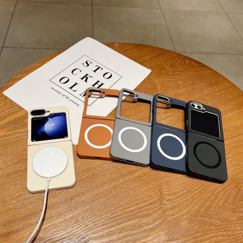 Hülle Samsung Galaxy Z Flip 7 Fe Lederstruktur