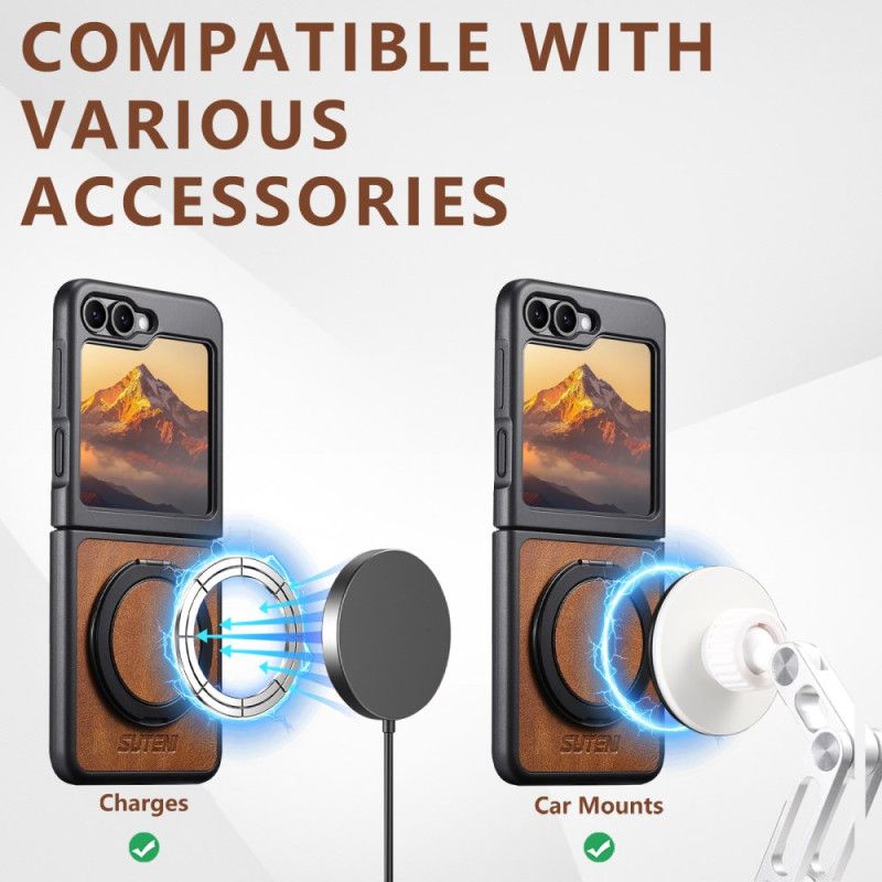 Hülle Samsung Galaxy Z Flip 7 Fe Magsafe-kompatibel Mit Suteni Ringhalter
