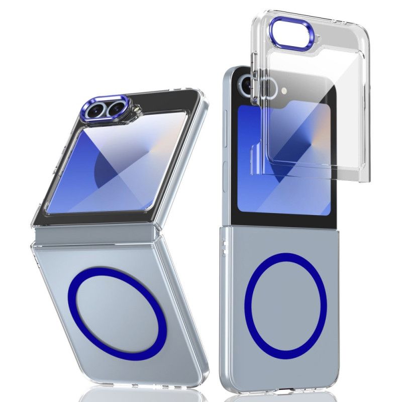 Hülle Samsung Galaxy Z Flip 7 Fe Magsafe-kompatibel Transparent Mit Displayschutzfolie