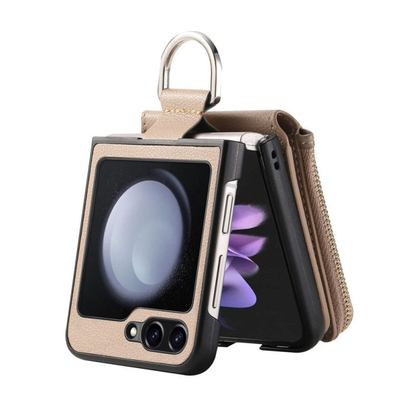 Hülle Samsung Galaxy Z Flip 7 Fe Reißverschlusstasche Und Ringhalter