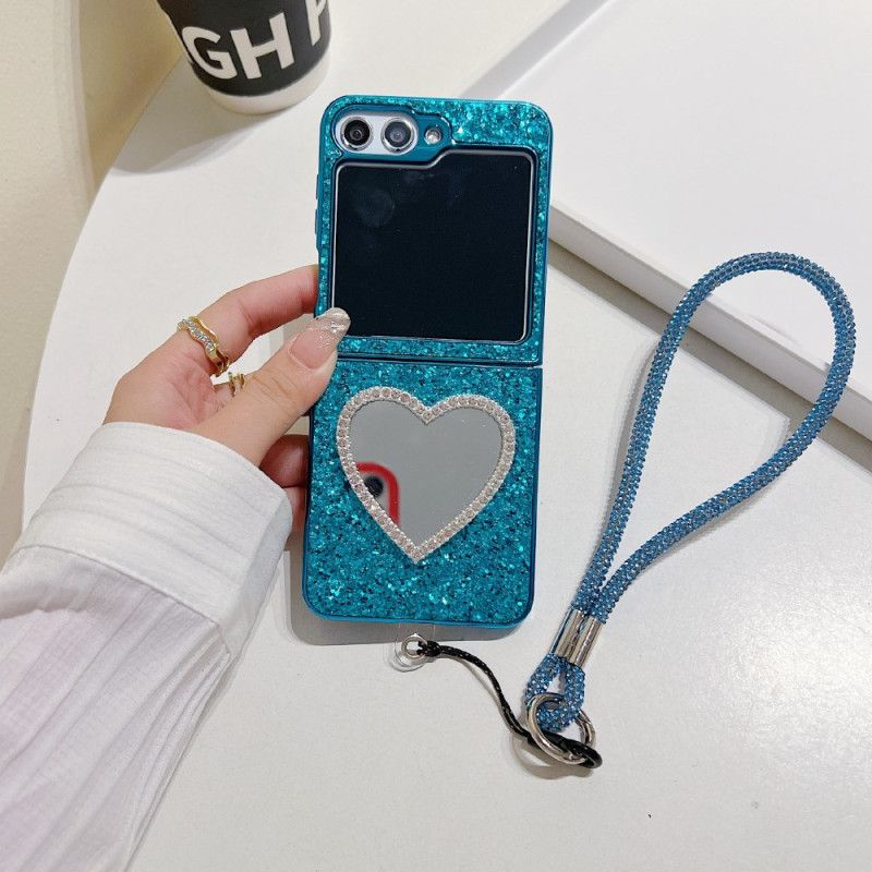 Hülle Samsung Galaxy Z Flip 7 Fe Spiegel Und Tragegurt