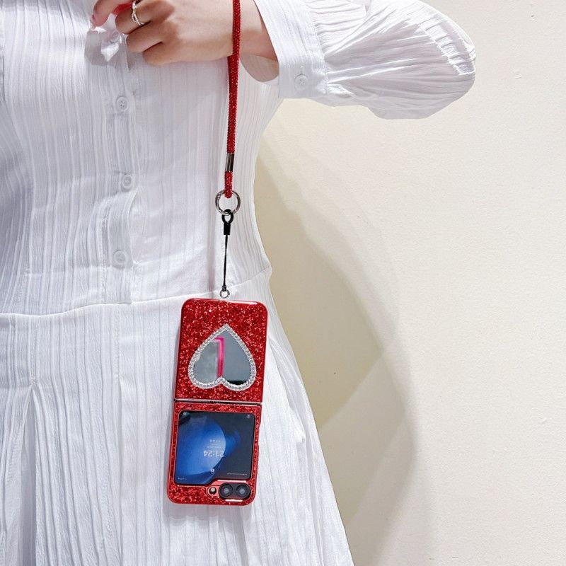 Hülle Samsung Galaxy Z Flip 7 Fe Spiegel Und Tragegurt