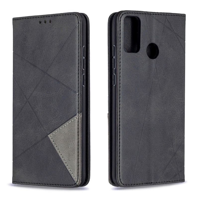 Flip Case Honor 9X Lite Schwarz Künstlerstil