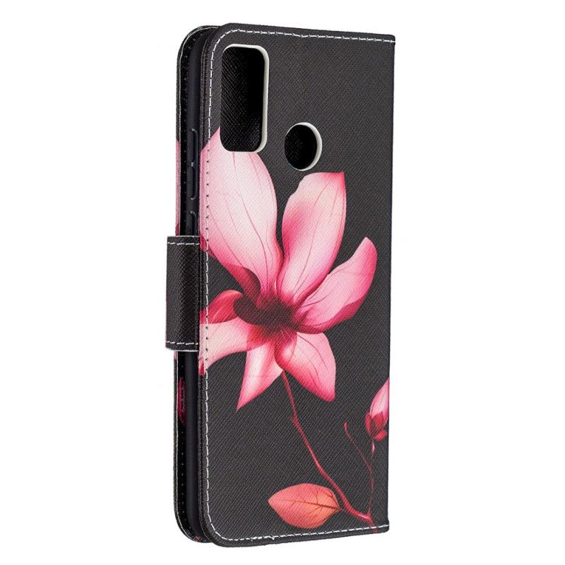 Lederhüllen Honor 9X Lite Rosa Blume