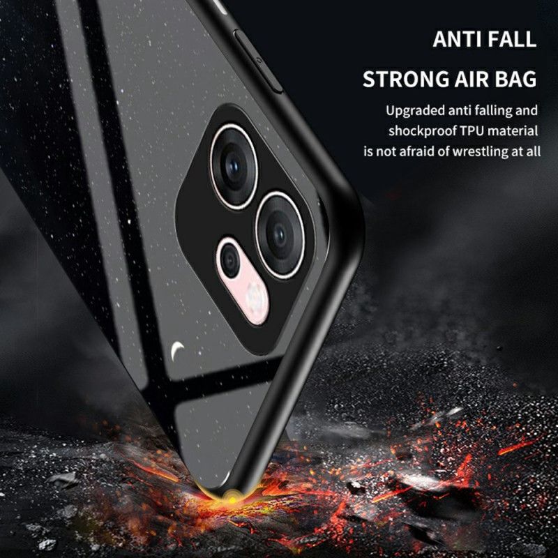 Hülle Oppo Reno 14f 5g Gehärtetes Glas In Himmelblau