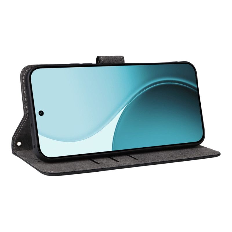 Lederhüllen Oppo Reno 14f 5g Handyhülle Rfid-schutz Wildlederoptik Mit Riemen