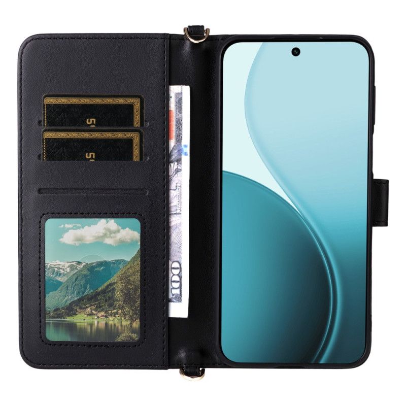 Lederhüllen Oppo Reno 14f 5g Hochwertiges Design Mit Schultergurt Und Trageband