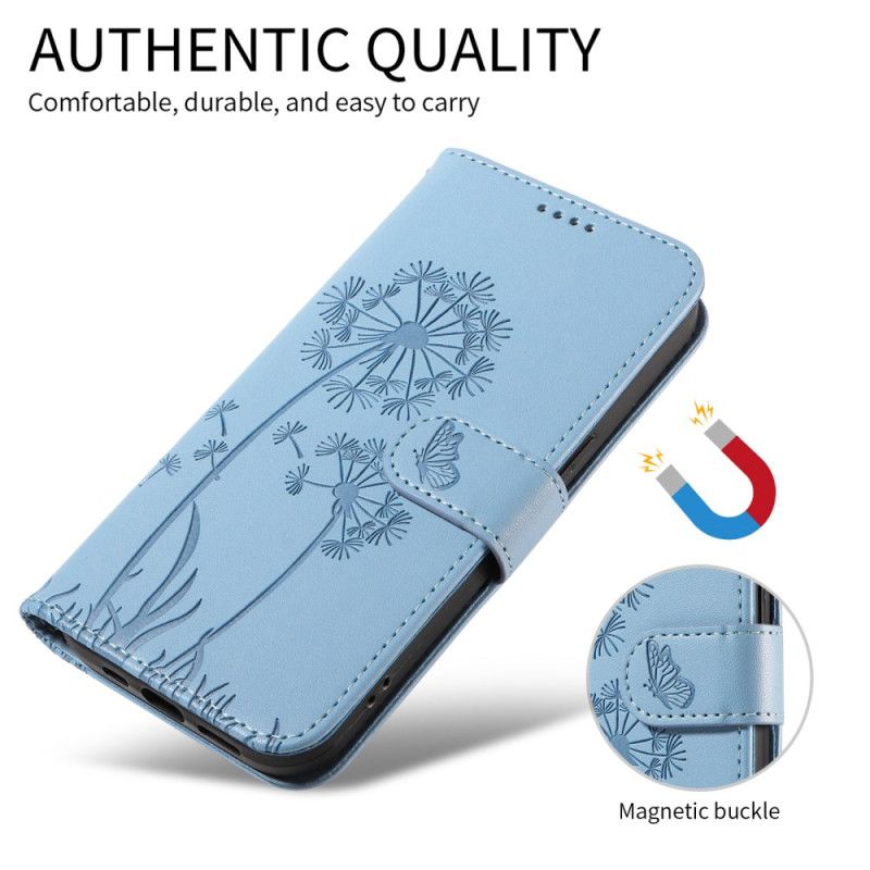 Lederhüllen Oppo Reno 14f 5g Löwenzahn Mit Lanyard