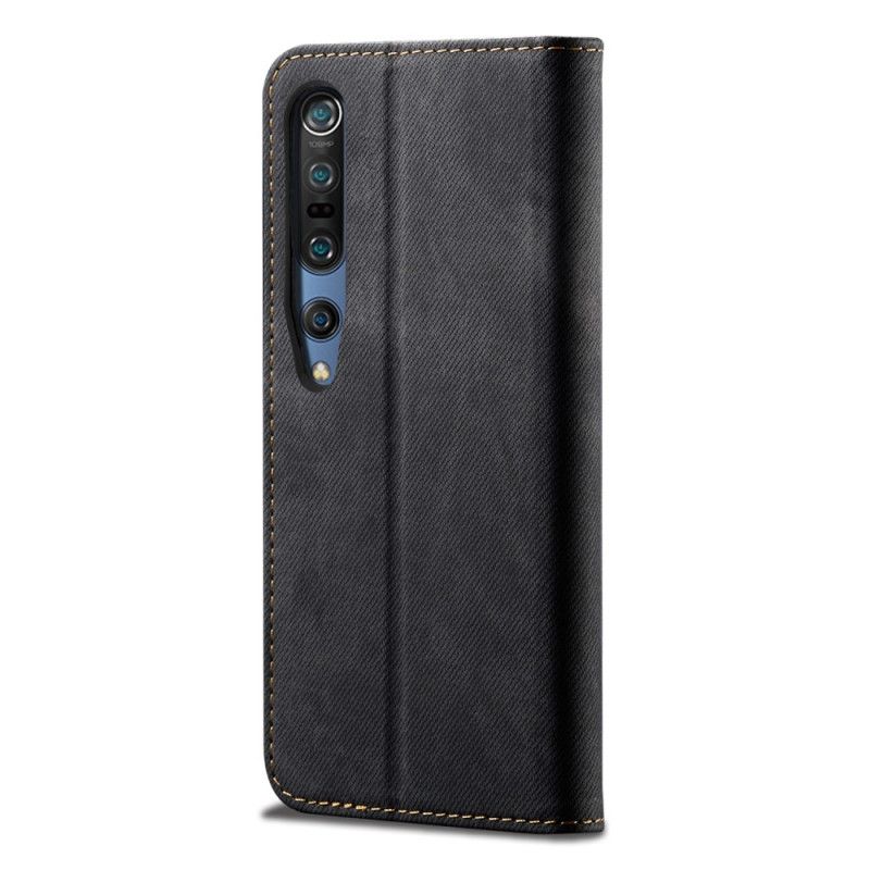 Flip Case Xiaomi Mi 10 / 10 Pro Schwarz Jeansstoff