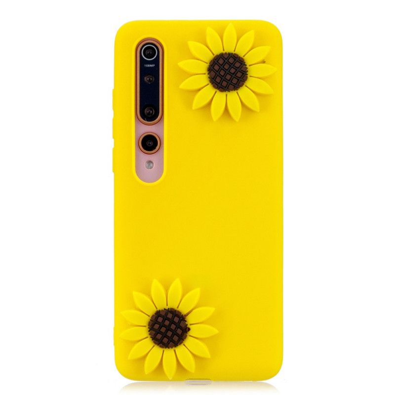 Hülle Xiaomi Mi 10 / 10 Pro 3D Sonnenblumen