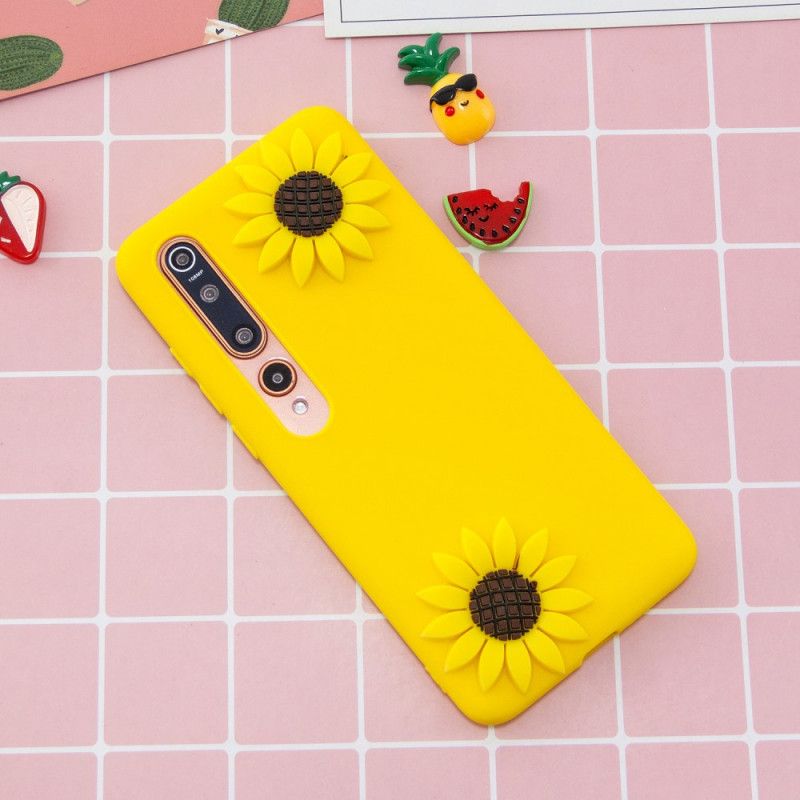 Hülle Xiaomi Mi 10 / 10 Pro 3D Sonnenblumen