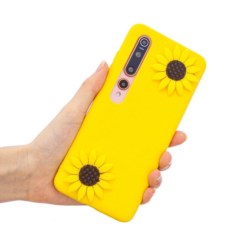 Hülle Xiaomi Mi 10 / 10 Pro 3D Sonnenblumen