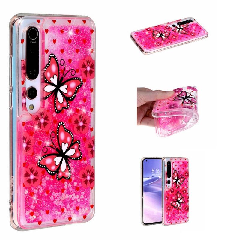 Hülle Xiaomi Mi 10 / 10 Pro Handyhülle Schmetterlingsglitter