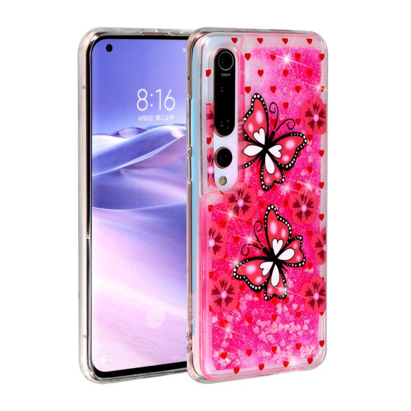 Hülle Xiaomi Mi 10 / 10 Pro Handyhülle Schmetterlingsglitter