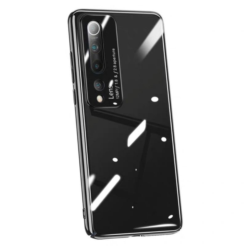 Hülle Xiaomi Mi 10 / 10 Pro Schwarz Pro Spiegeleffekt Gehärtetes Glas