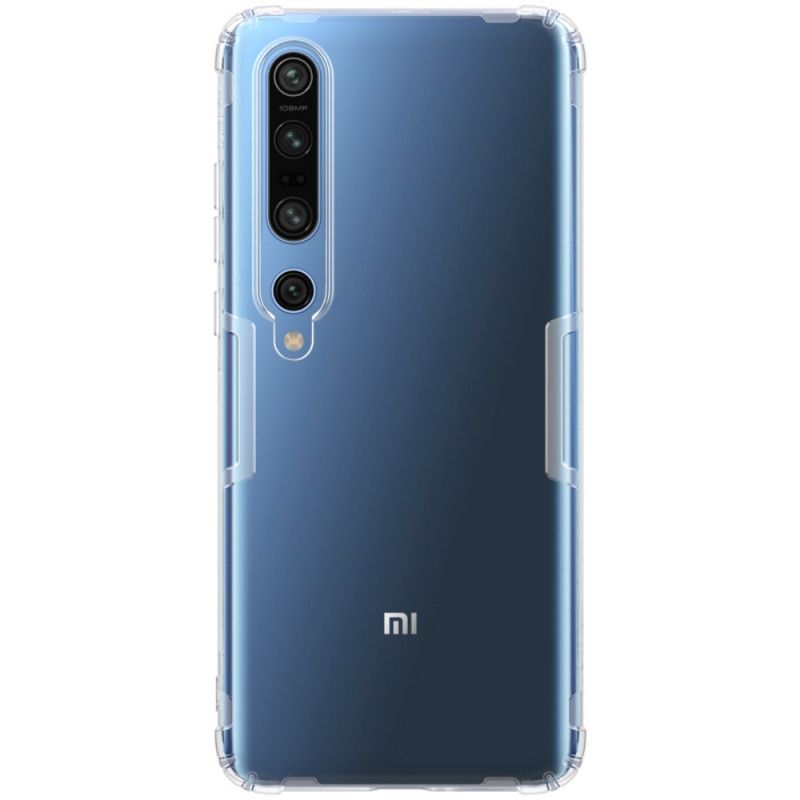 Hülle Xiaomi Mi 10 / 10 Pro Weiß Durchscheinender Nillkin