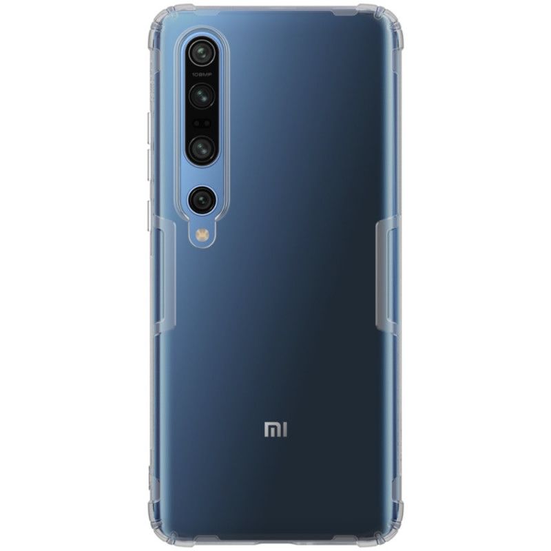 Hülle Xiaomi Mi 10 / 10 Pro Weiß Durchscheinender Nillkin